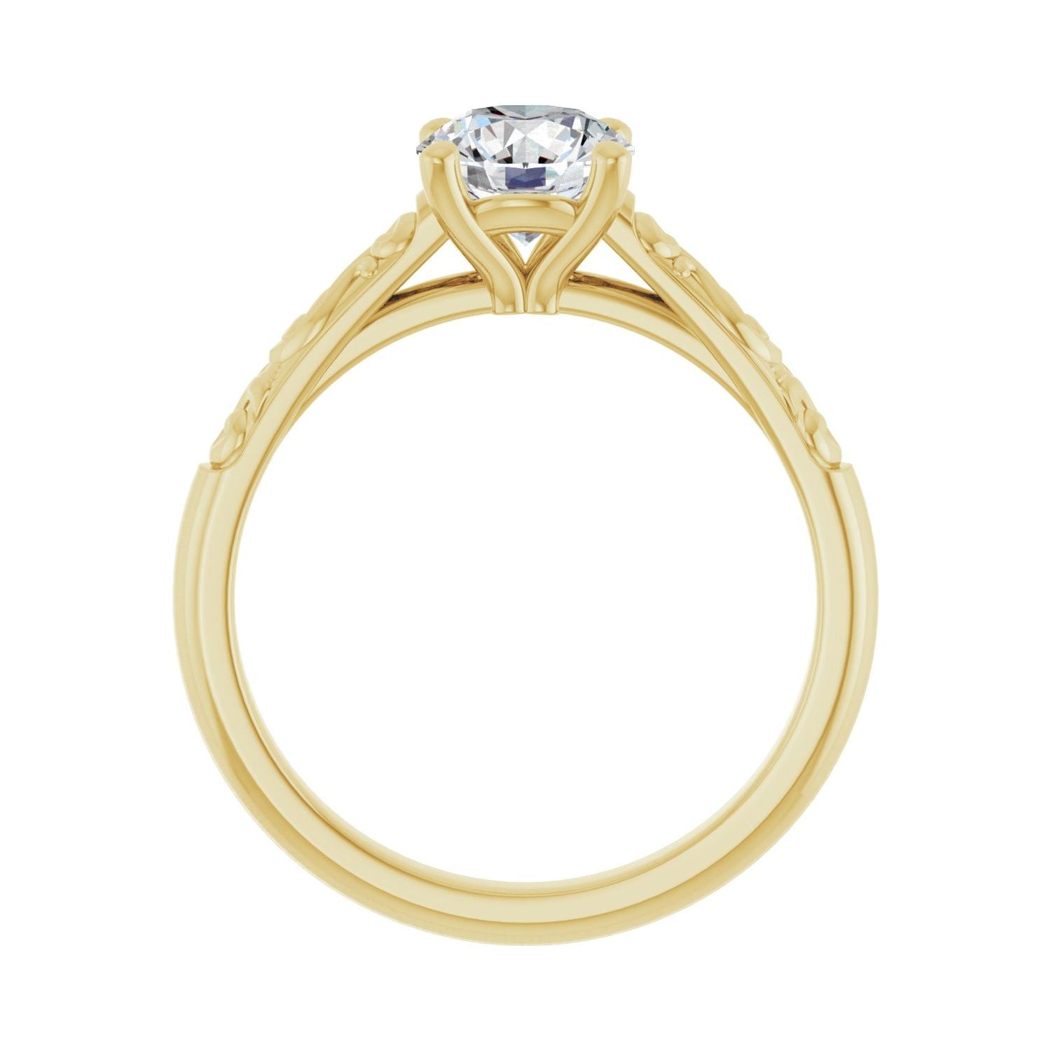 Maple — Round center, yellow gold