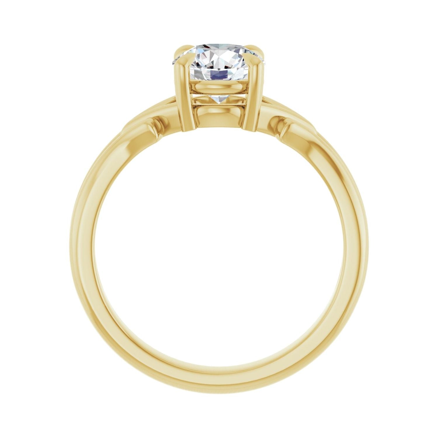 Arcturus — Round center, yellow gold