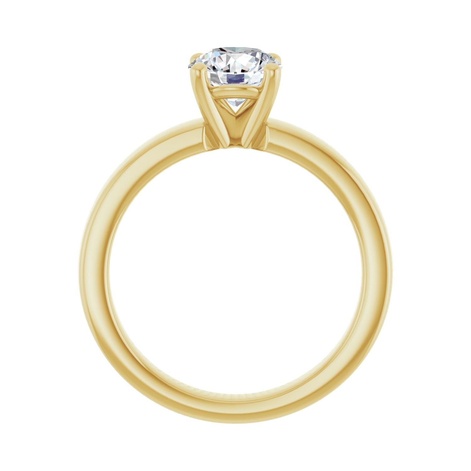 Papillon — Round center, yellow gold