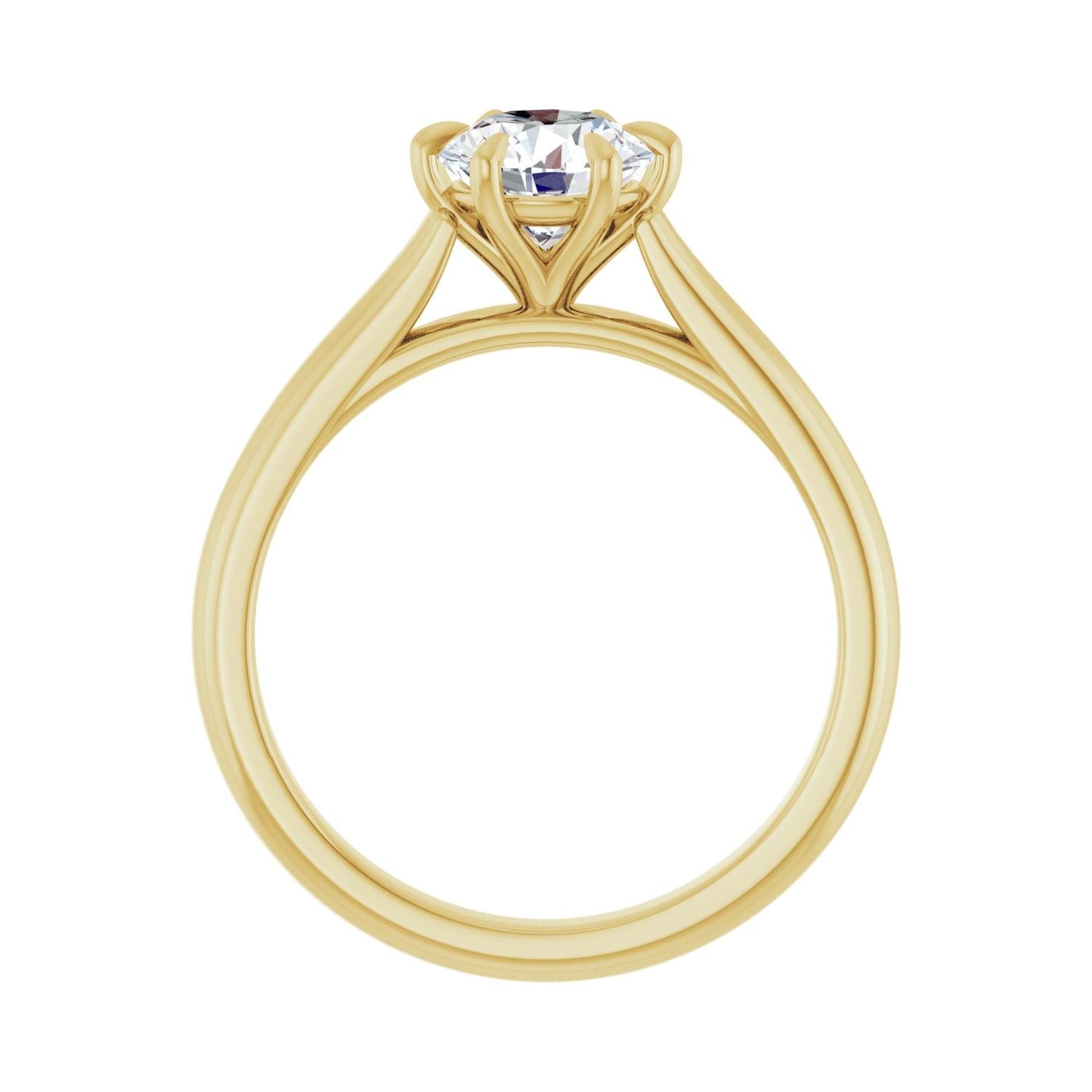 Perpetual — Round center, yellow gold