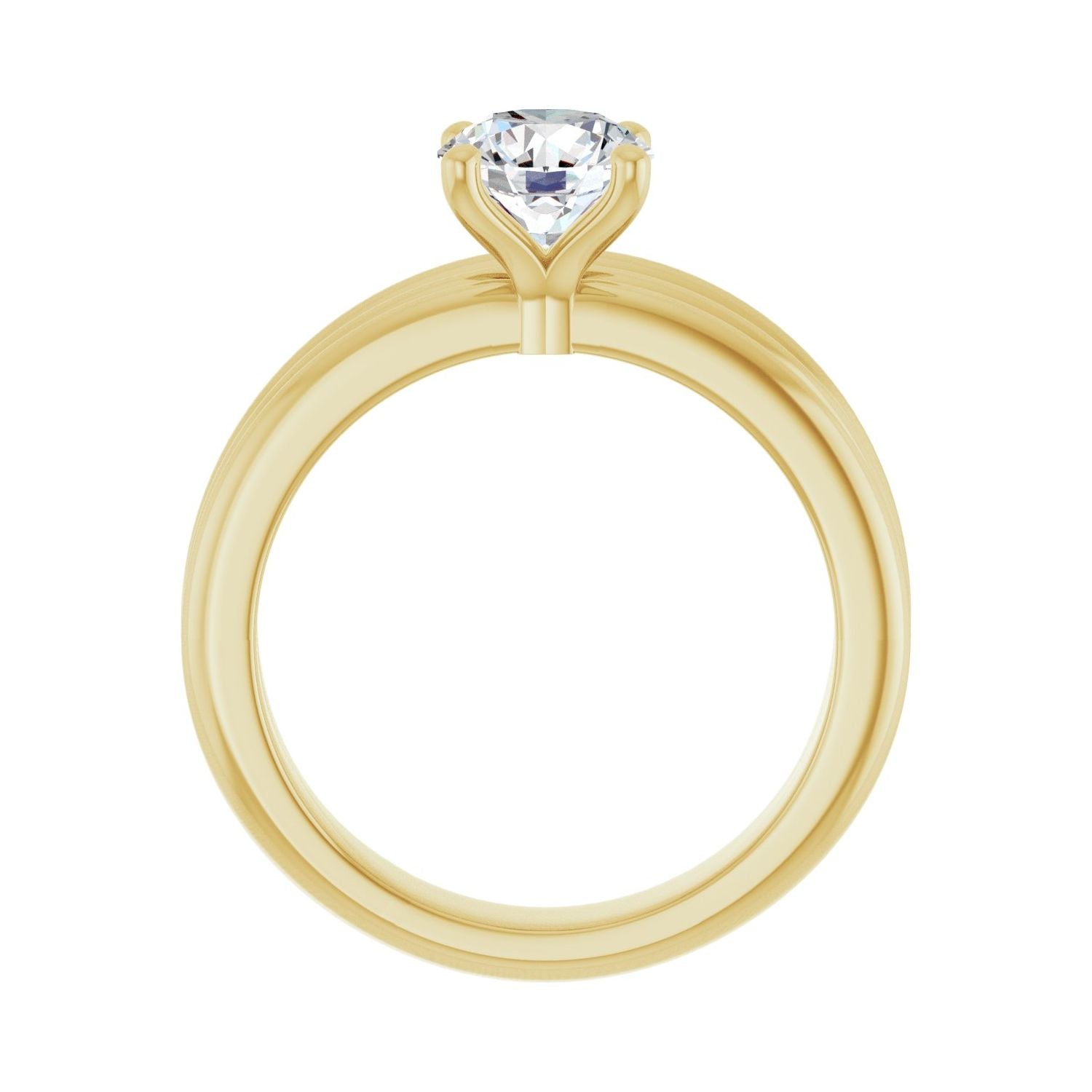 Mariposa — Round center, yellow gold
