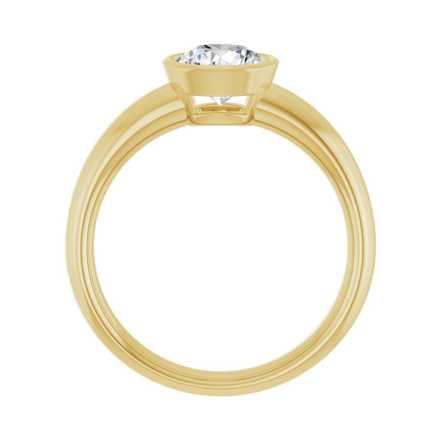 Charmed — Round center, yellow gold