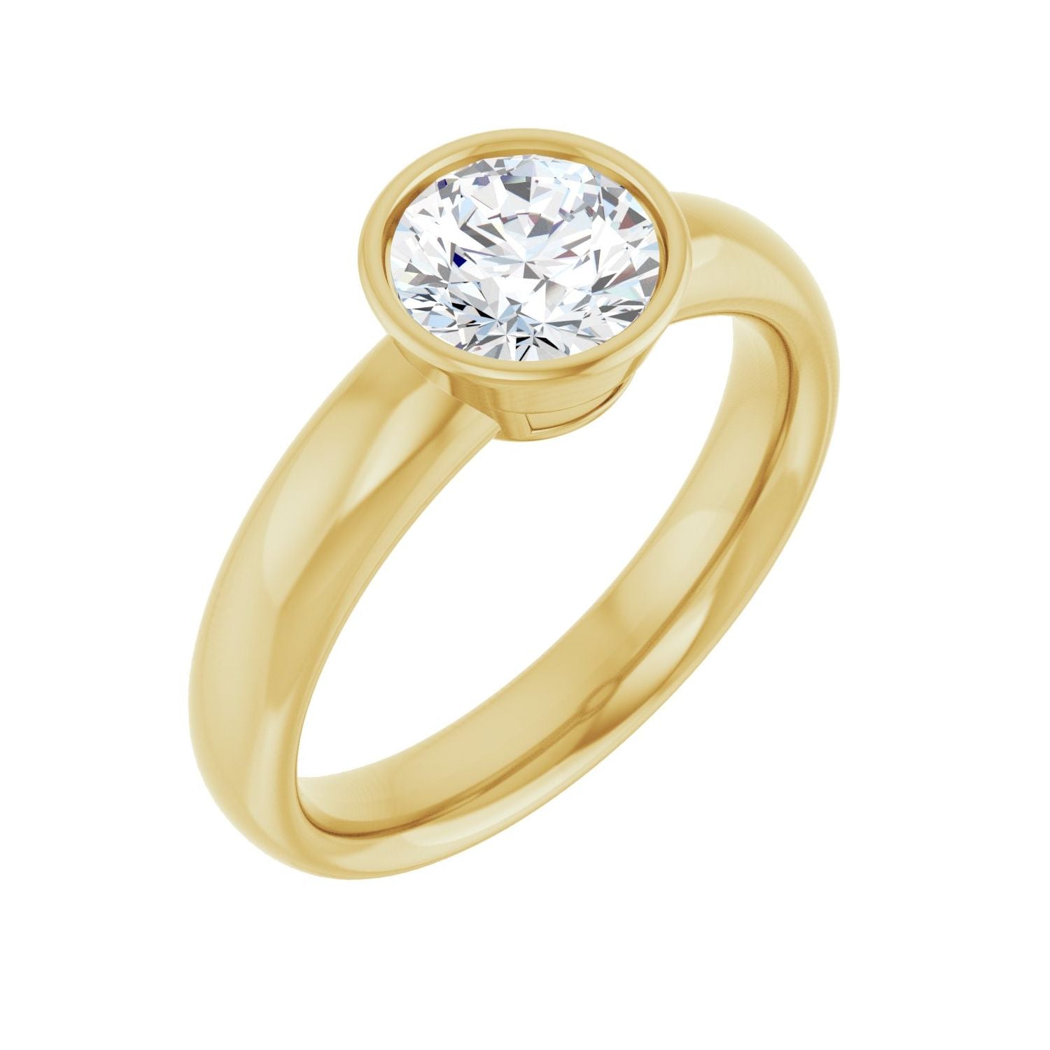 Charmed — Round center, yellow gold