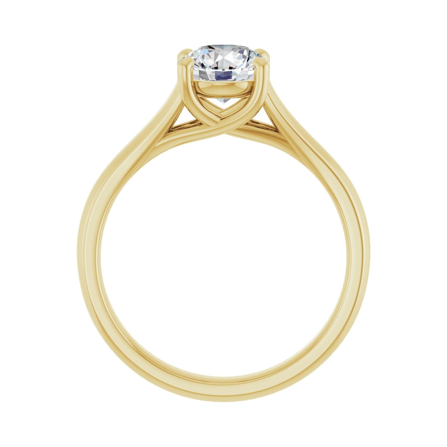 Breathtaking — Round center, yellow gold