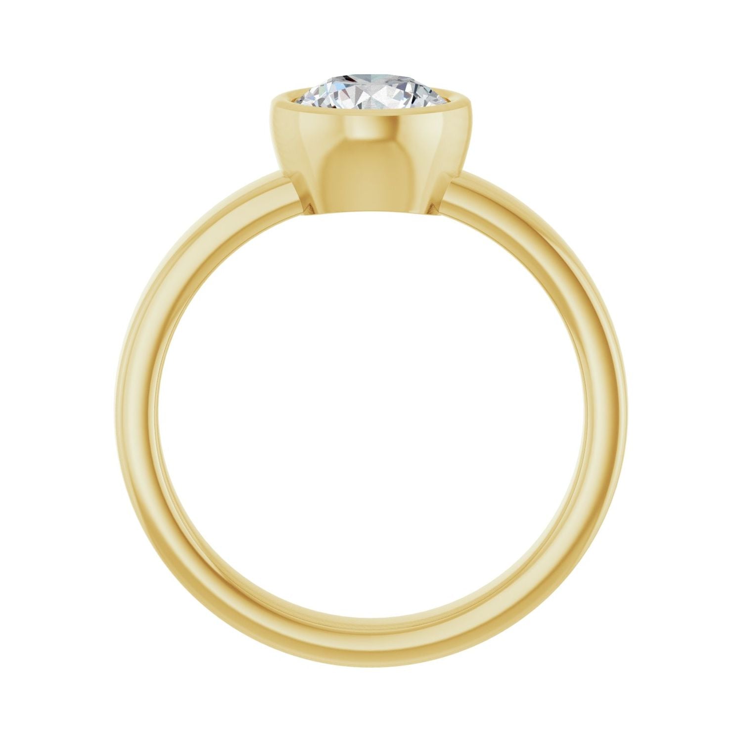Merveille — Round center, yellow gold