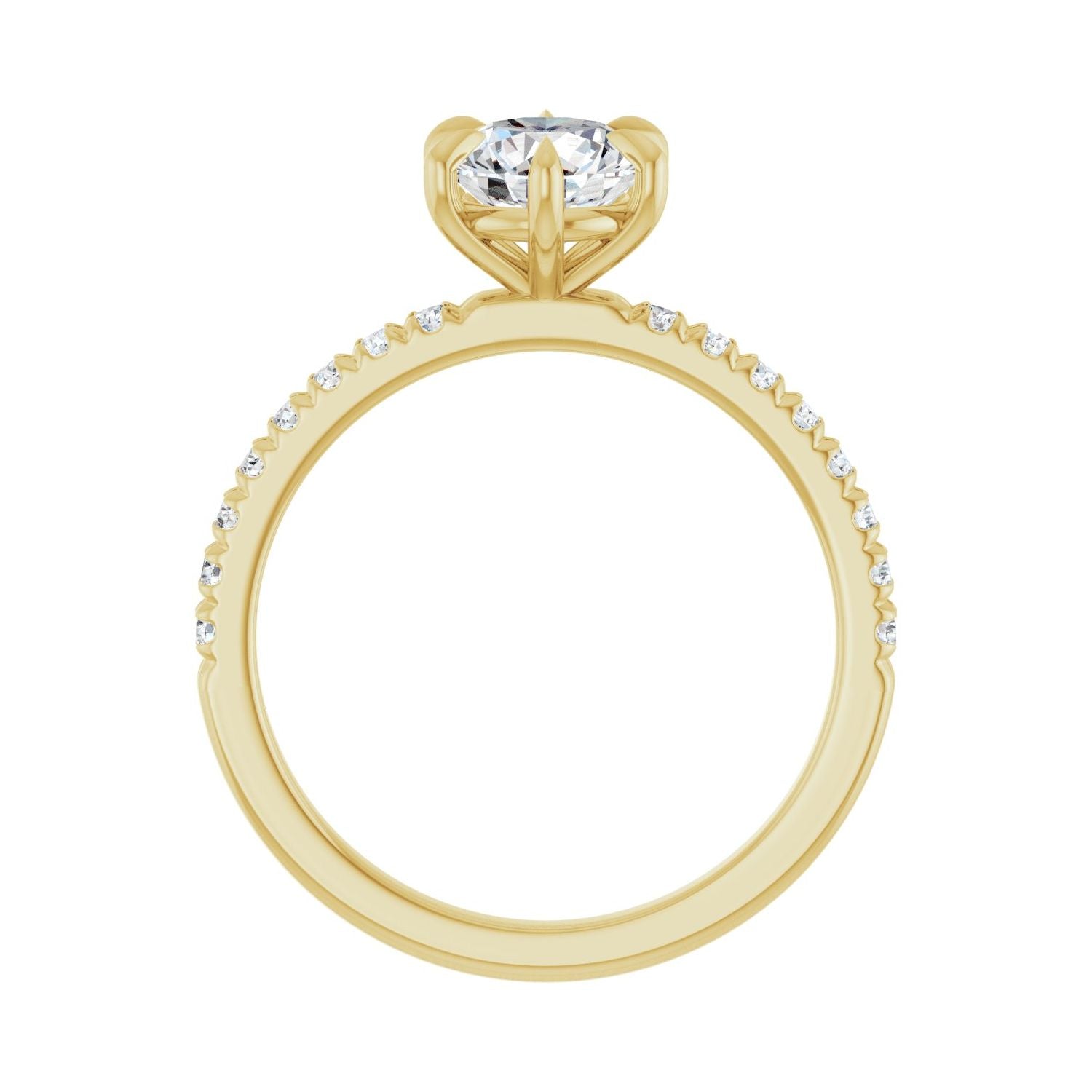 Unbounded — Round center, yellow gold