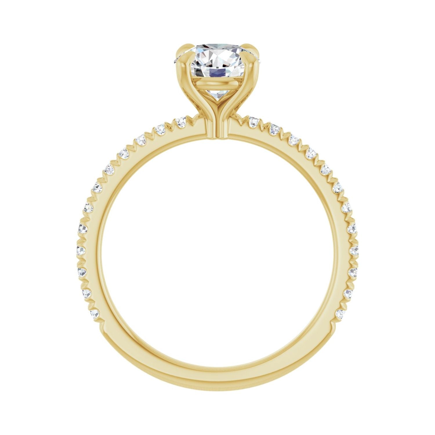 Starbeam — Round center, yellow gold