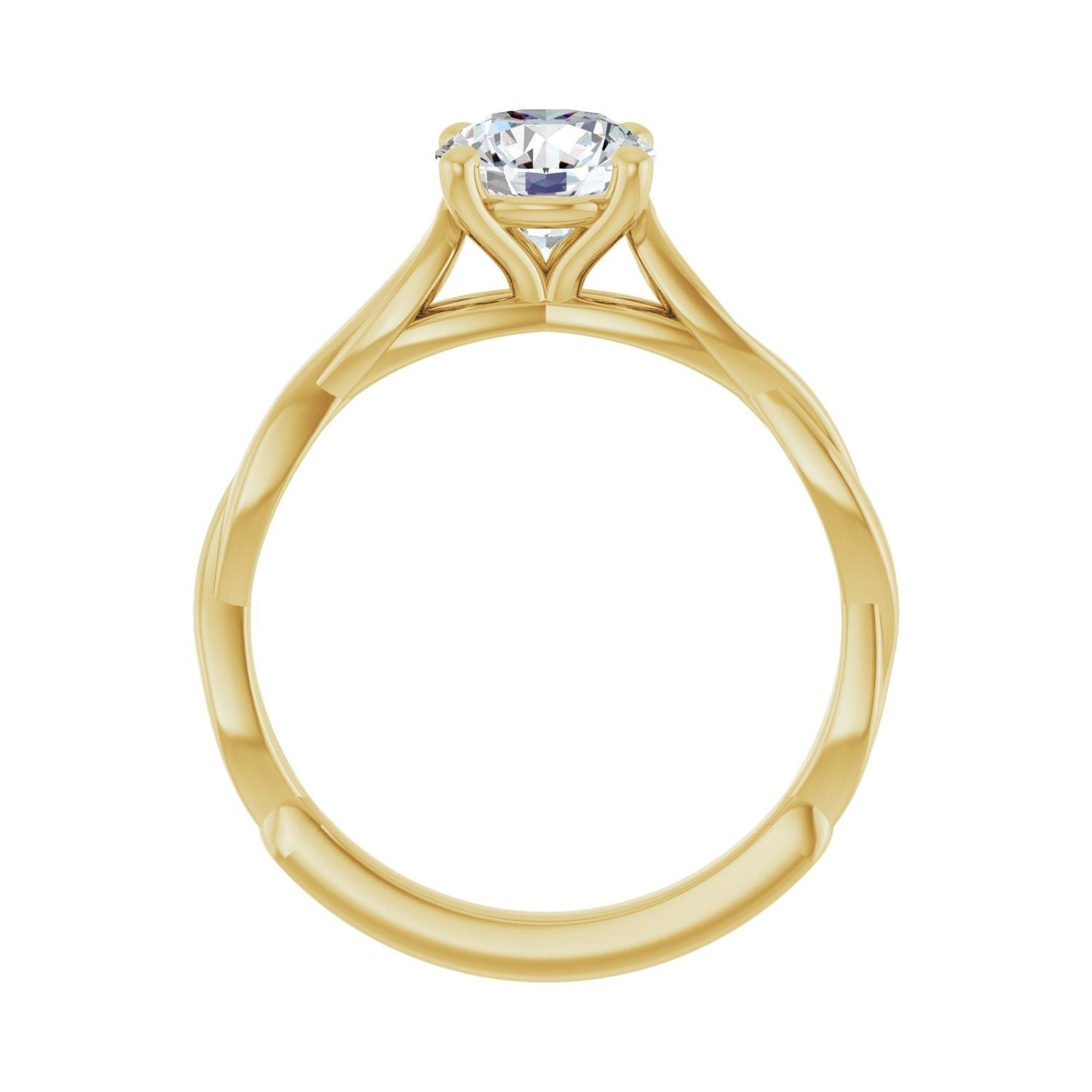 Enchante — Round center, yellow gold
