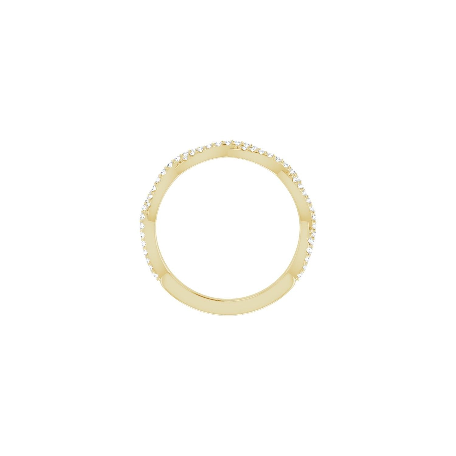 Helenne — For the round Organza, yellow gold
