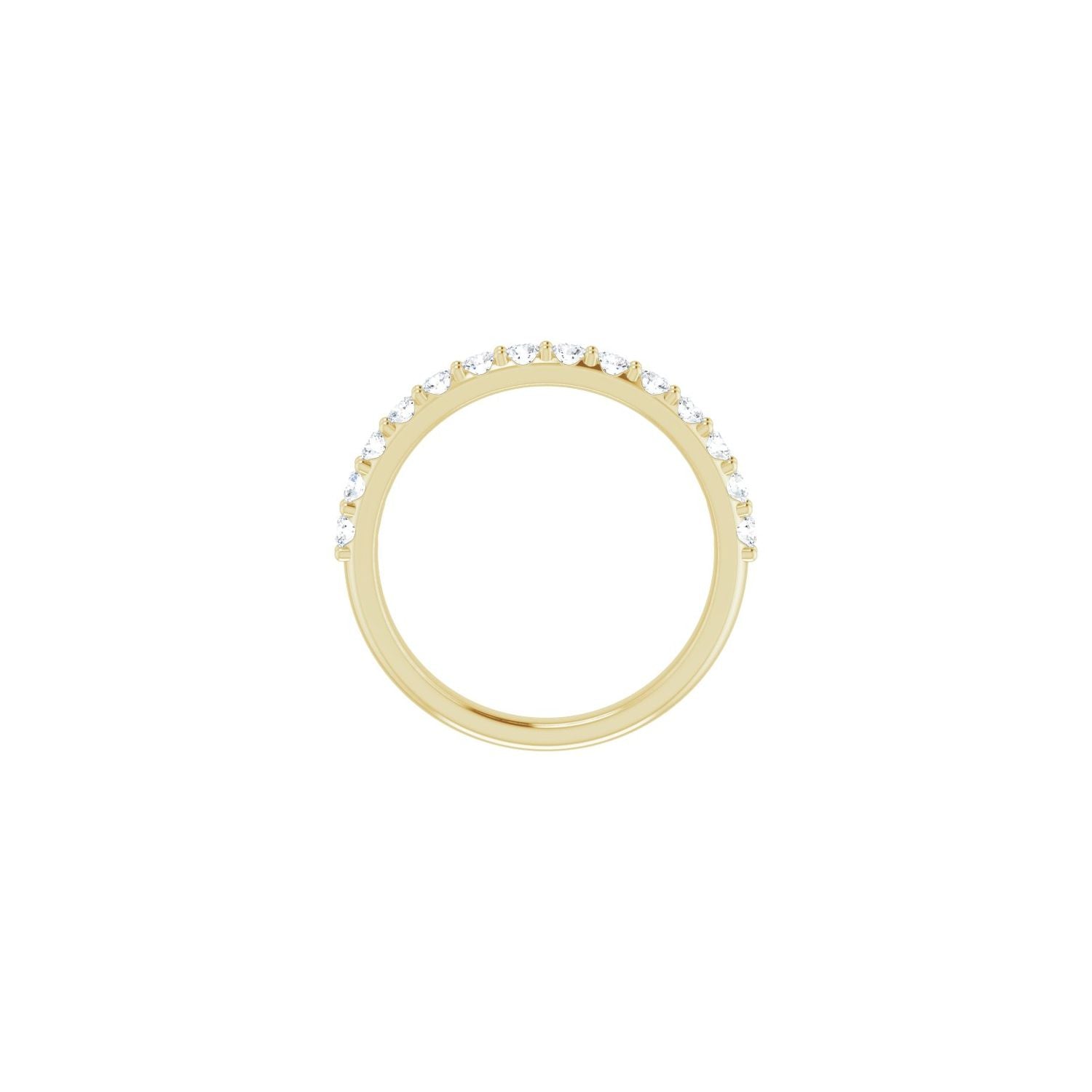 Ileana — For the round Positano, yellow gold