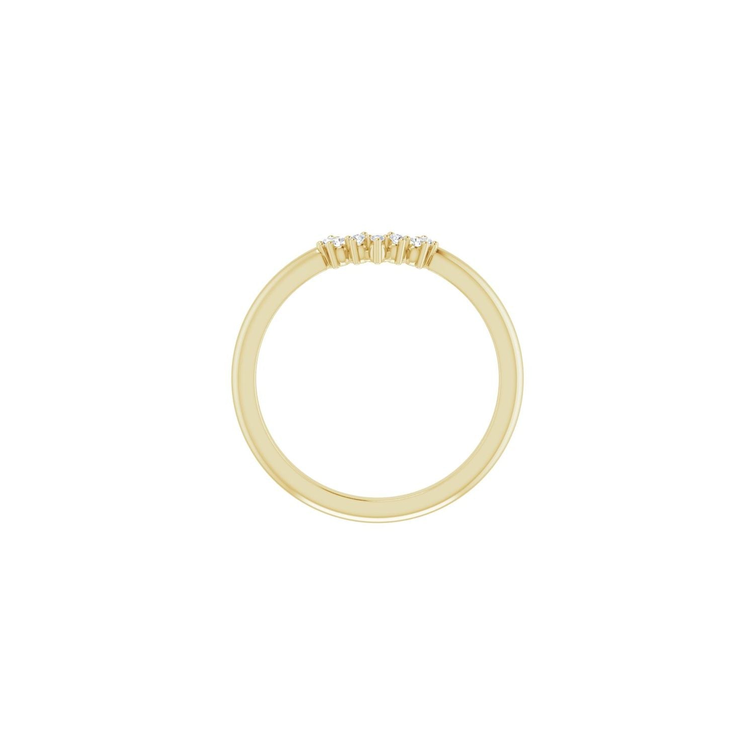 Isidora — · 0.05 ctw, yellow gold