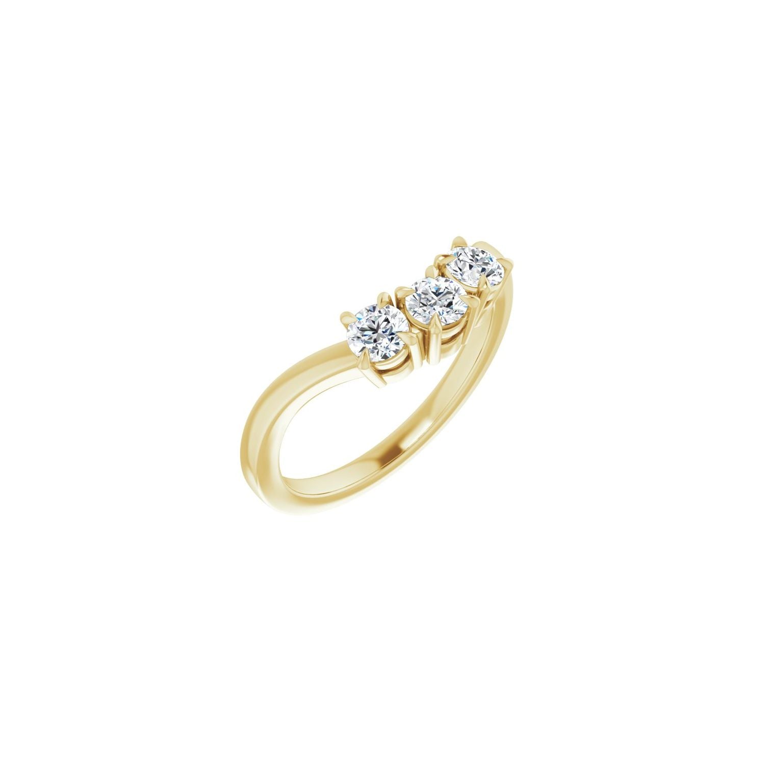 Josette — 3.4 mm · 1/2 ctw, yellow gold