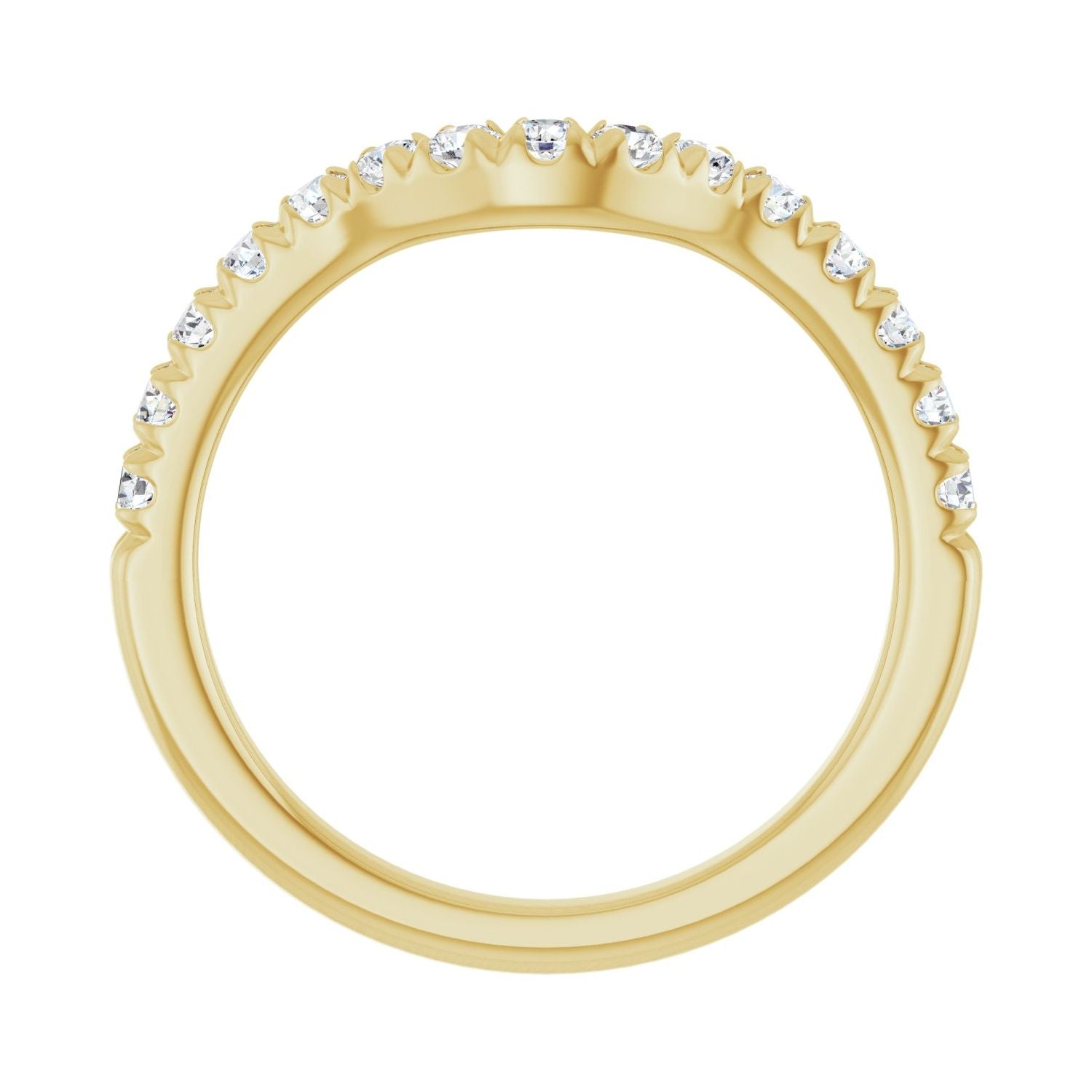 Lydie — 2 mm · 1/2 ctw, yellow gold