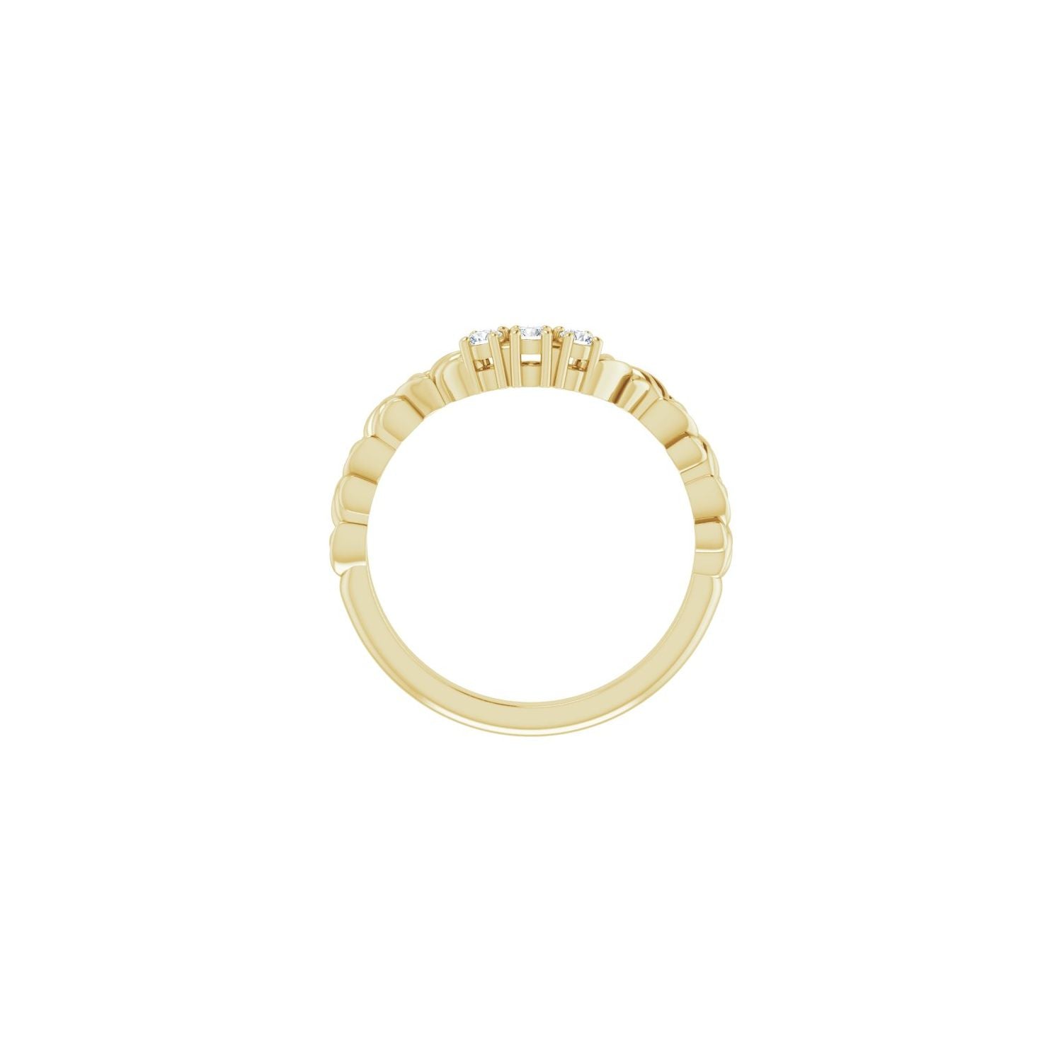 Malene — 2 mm · 1/10 ctw, yellow gold