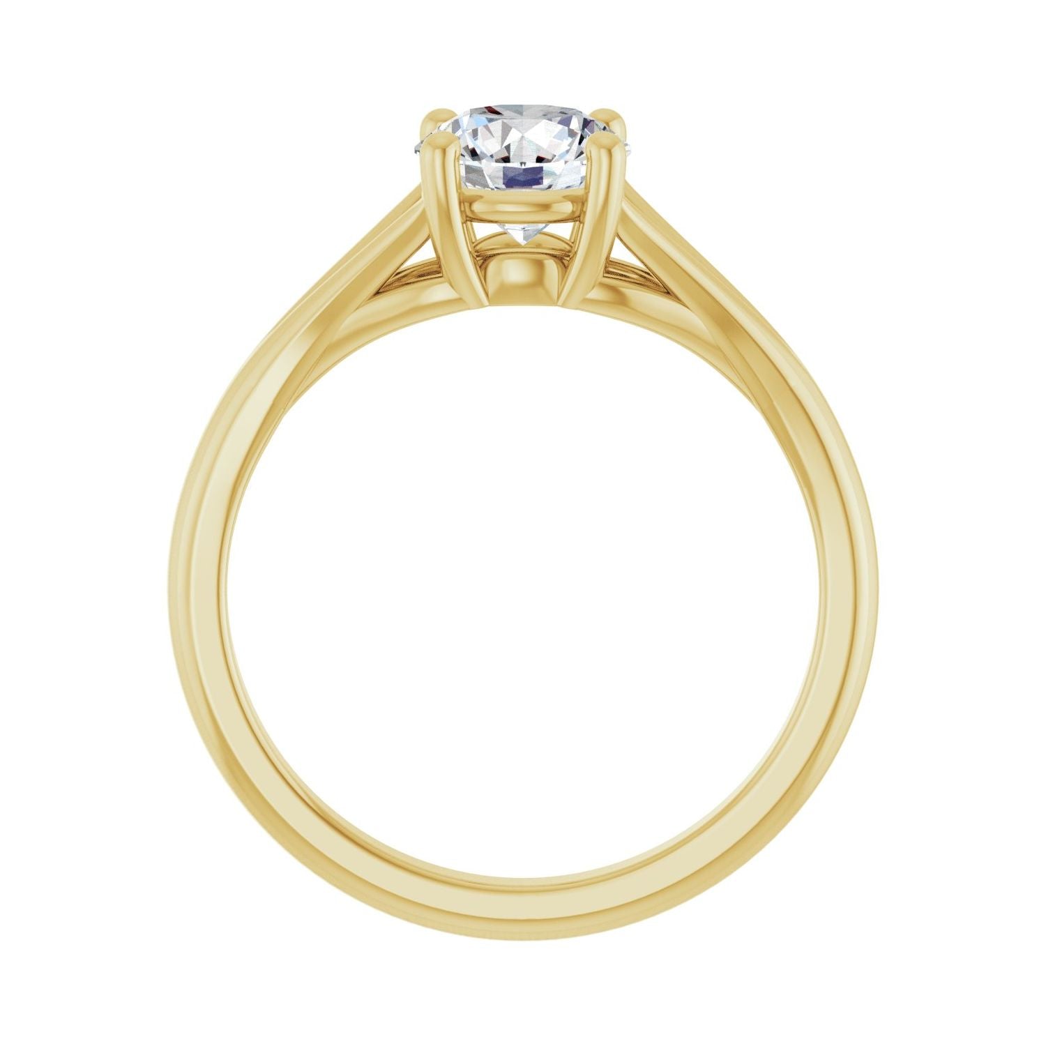 Madeline — Round center, yellow gold