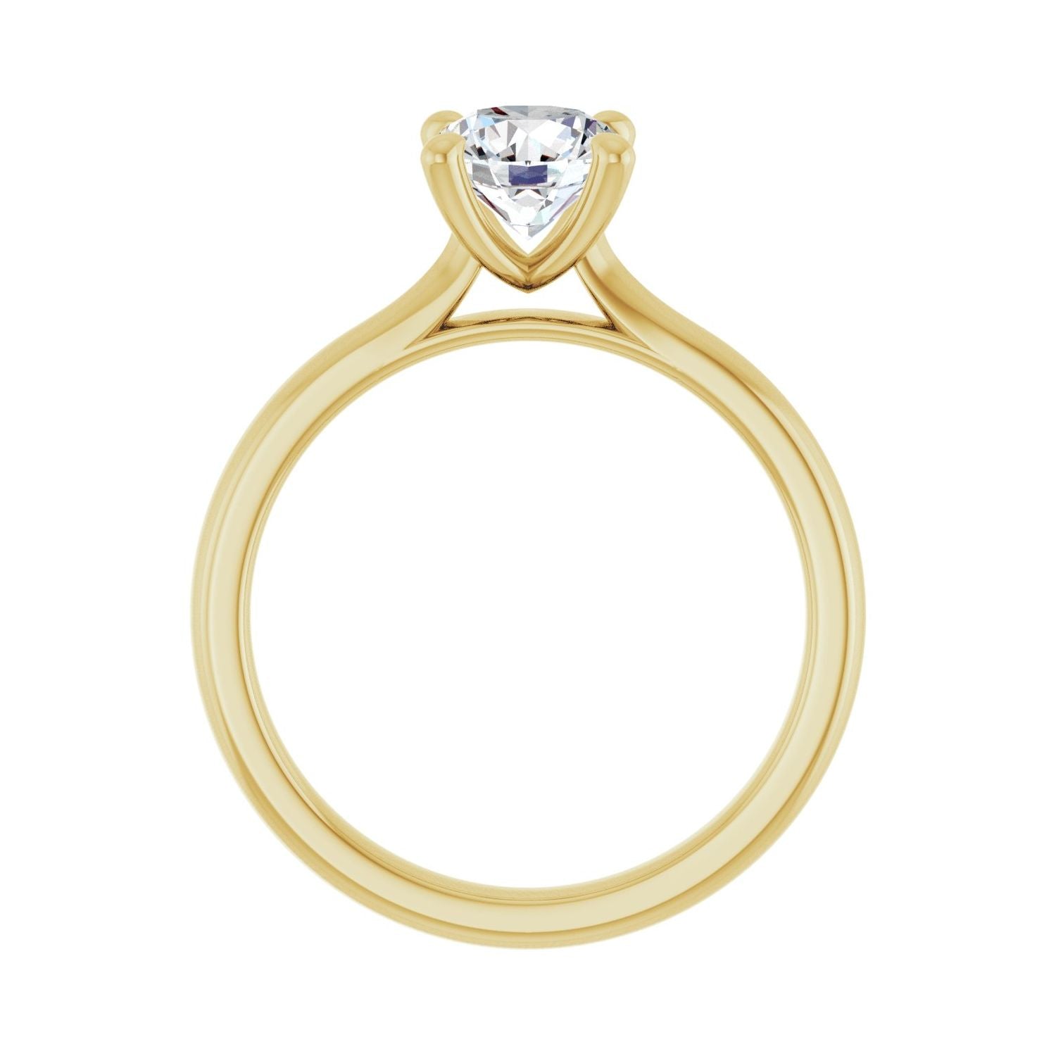 Spectrum — Round center, yellow gold