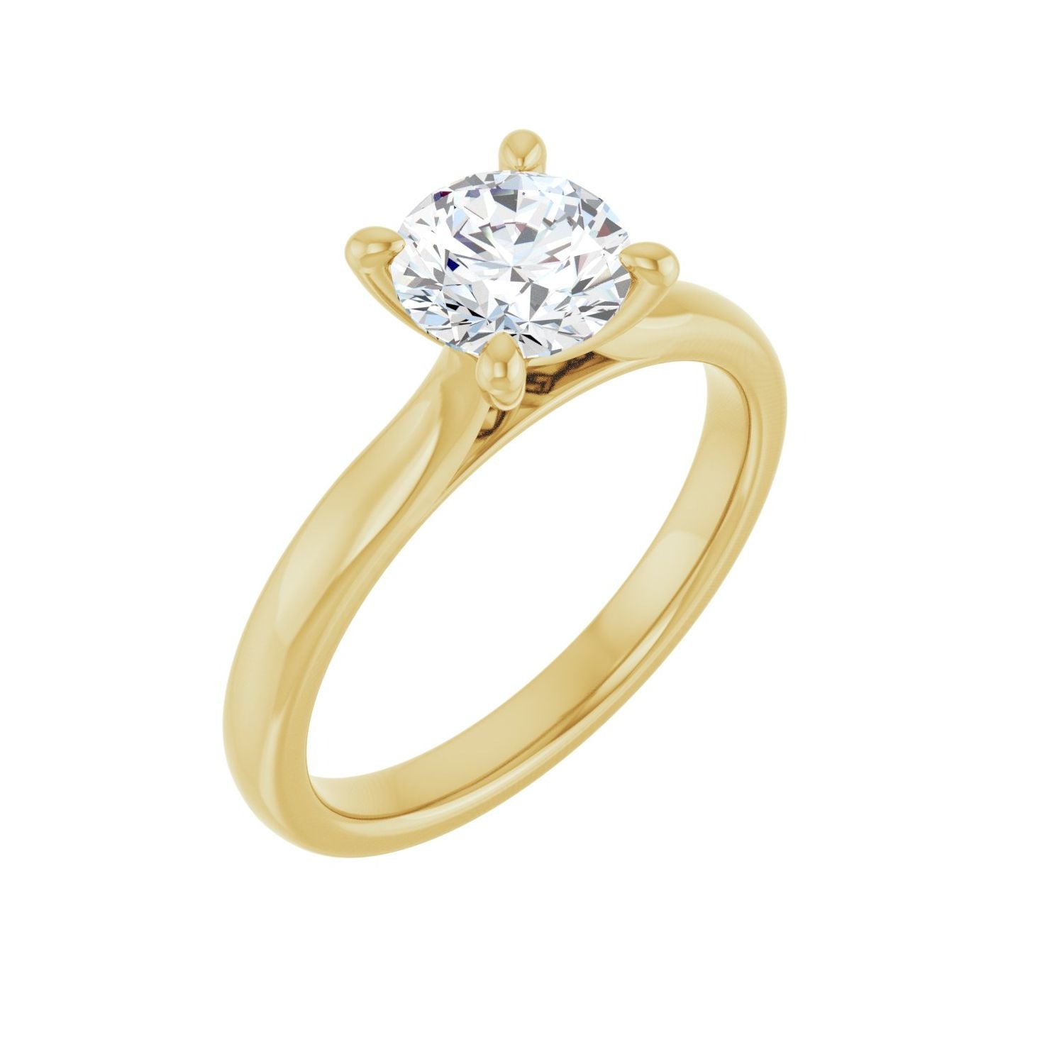 Spectrum — Round center, yellow gold