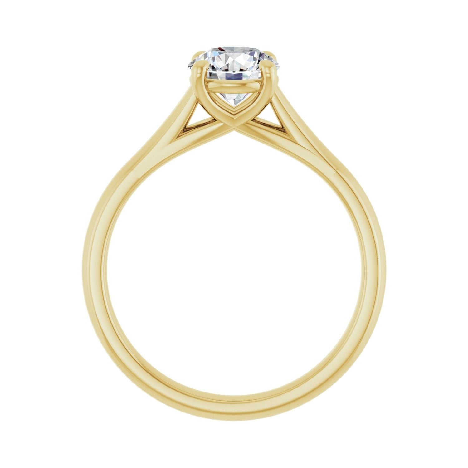 Rosette — Round center, yellow gold