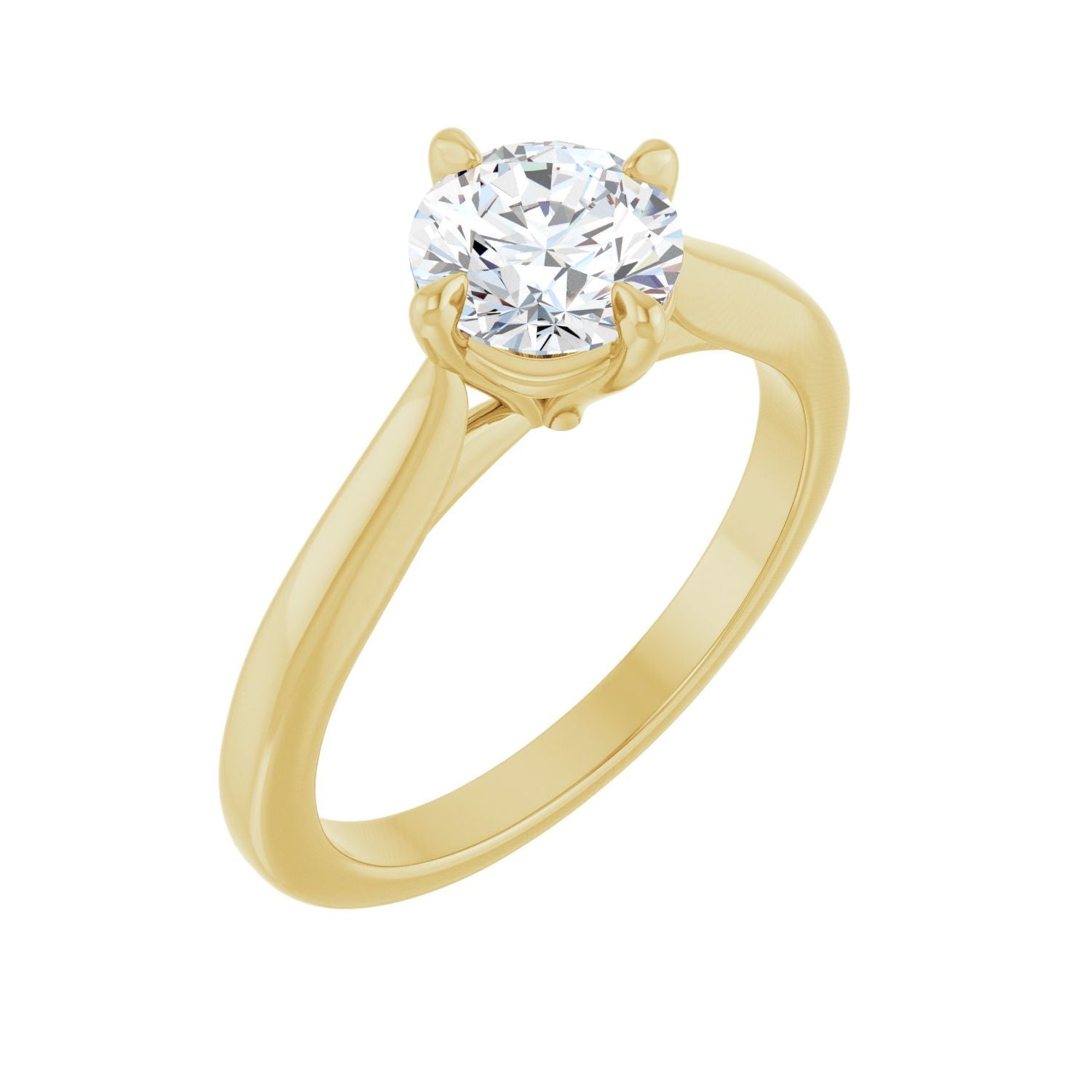 Shangrila — Round center, yellow gold