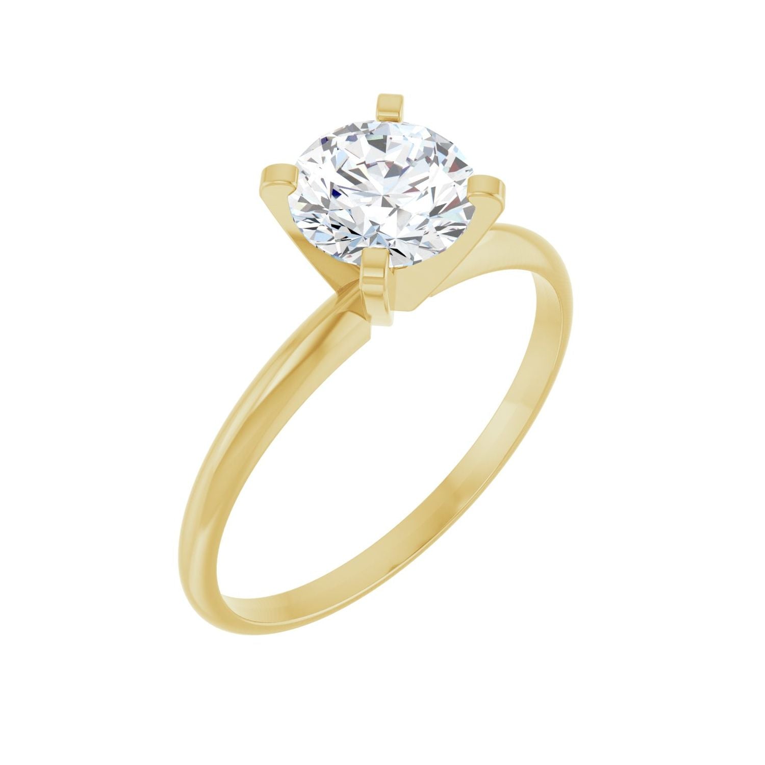 Cardinal — Round center, yellow gold
