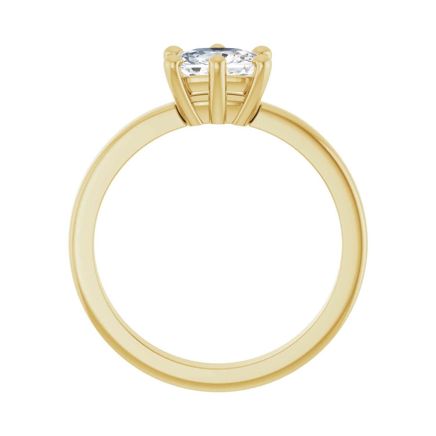 Starchild — Elongated Cushion center, yellow gold