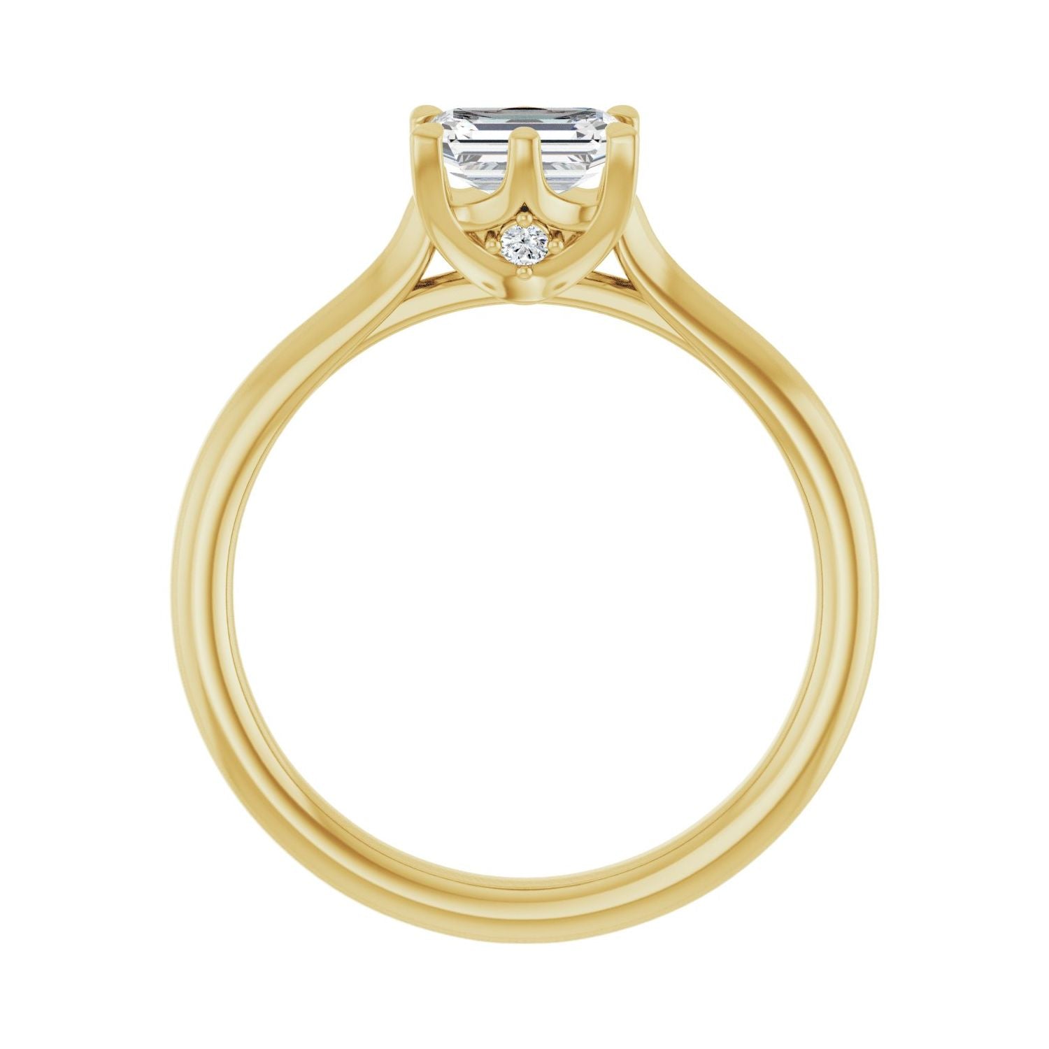 Somerset — Emerald center, yellow gold