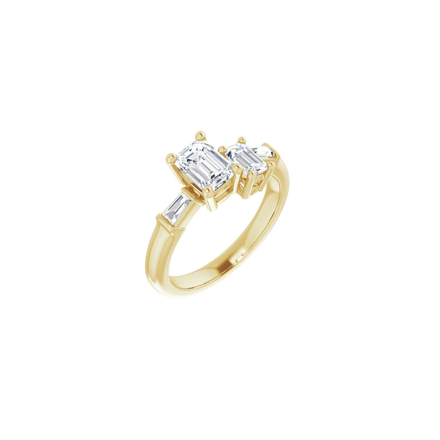 Windermere — Emerald center, yellow gold