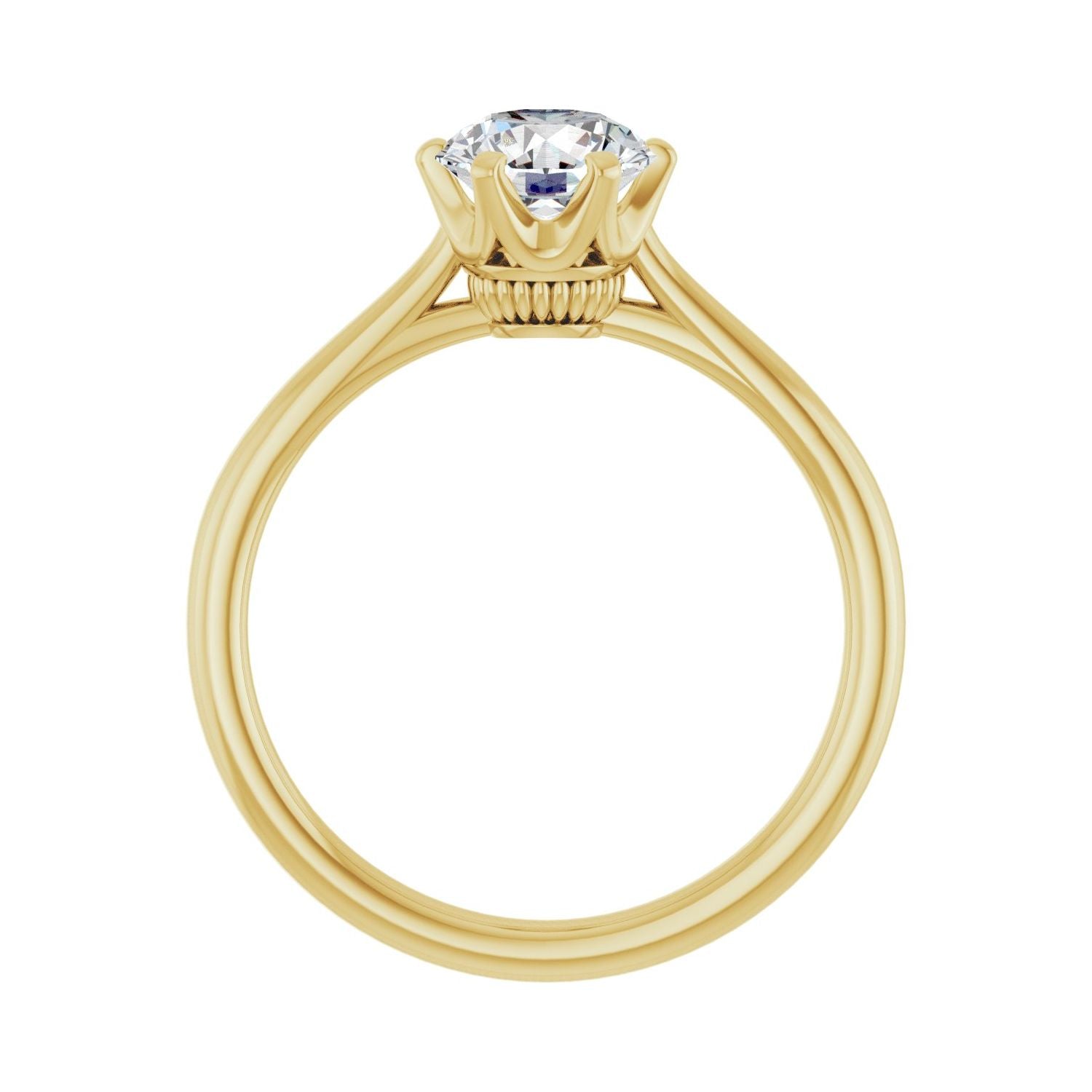 Liebe — Round center, yellow gold