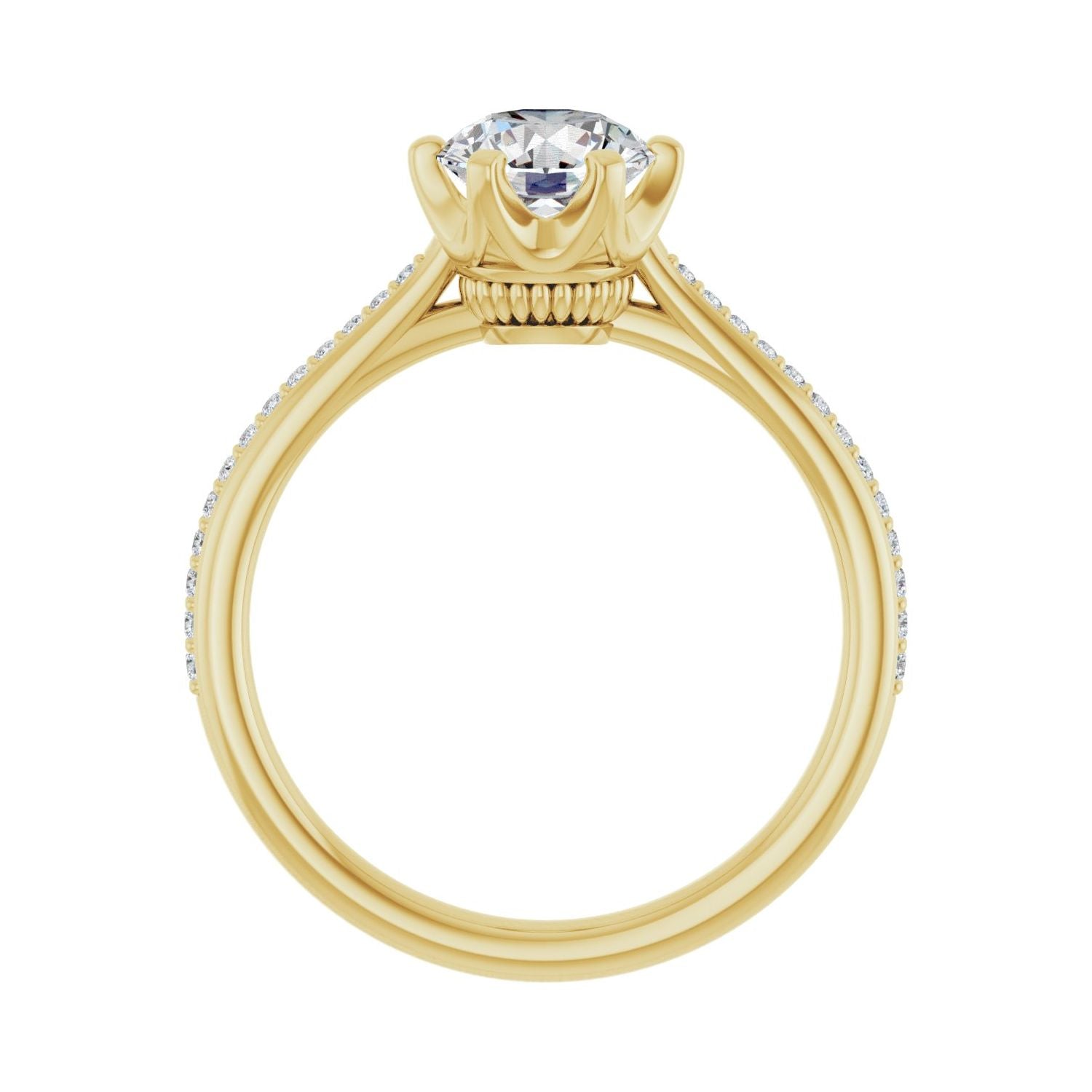Xanadu — Round center, yellow gold
