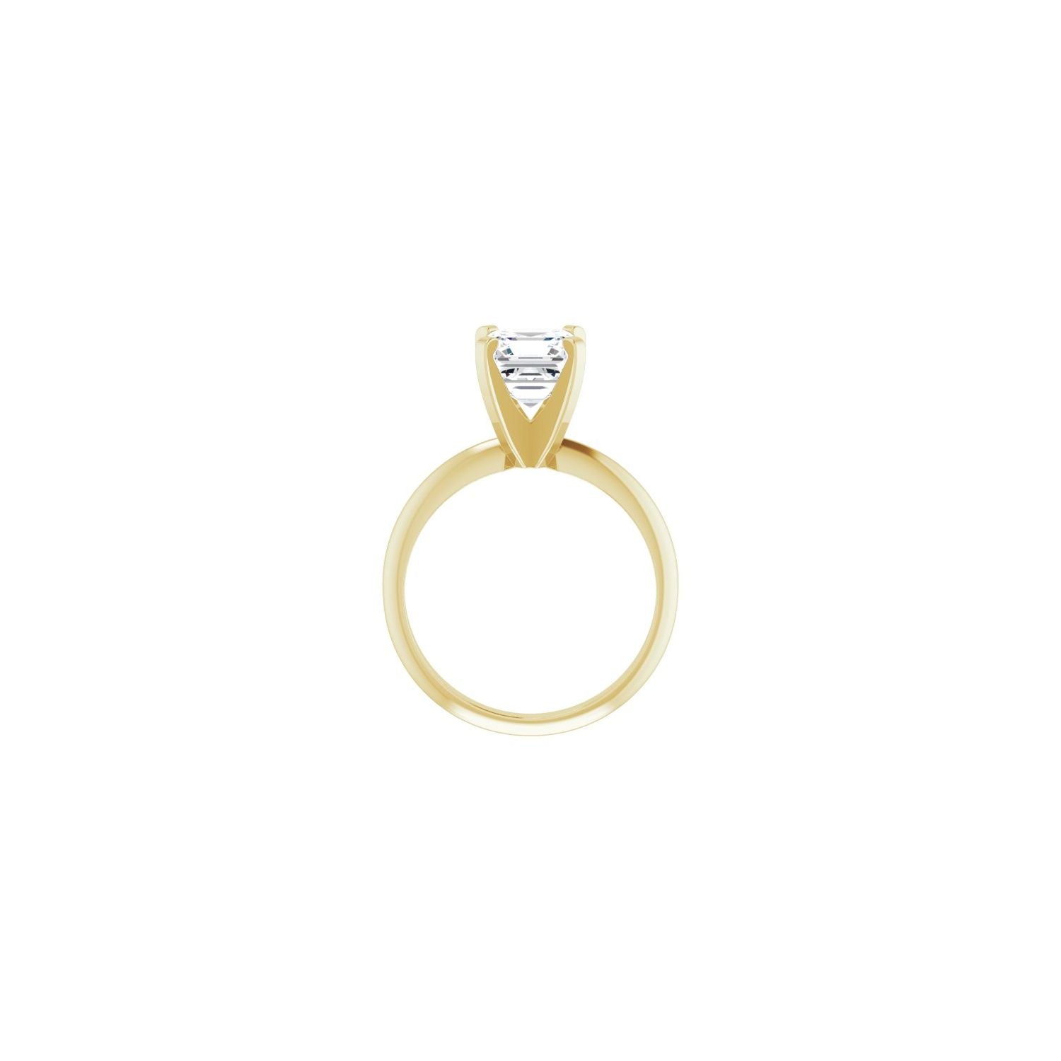 Galliard — Asscher center, yellow gold
