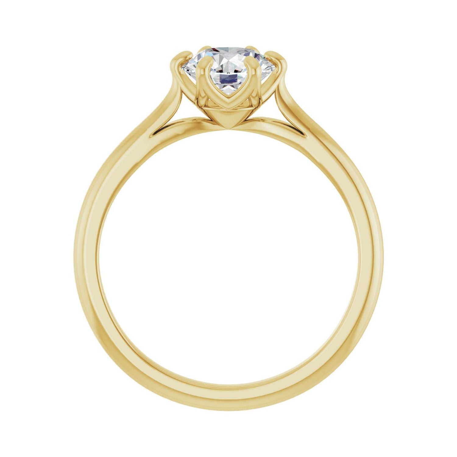 Elodie — Round center, yellow gold