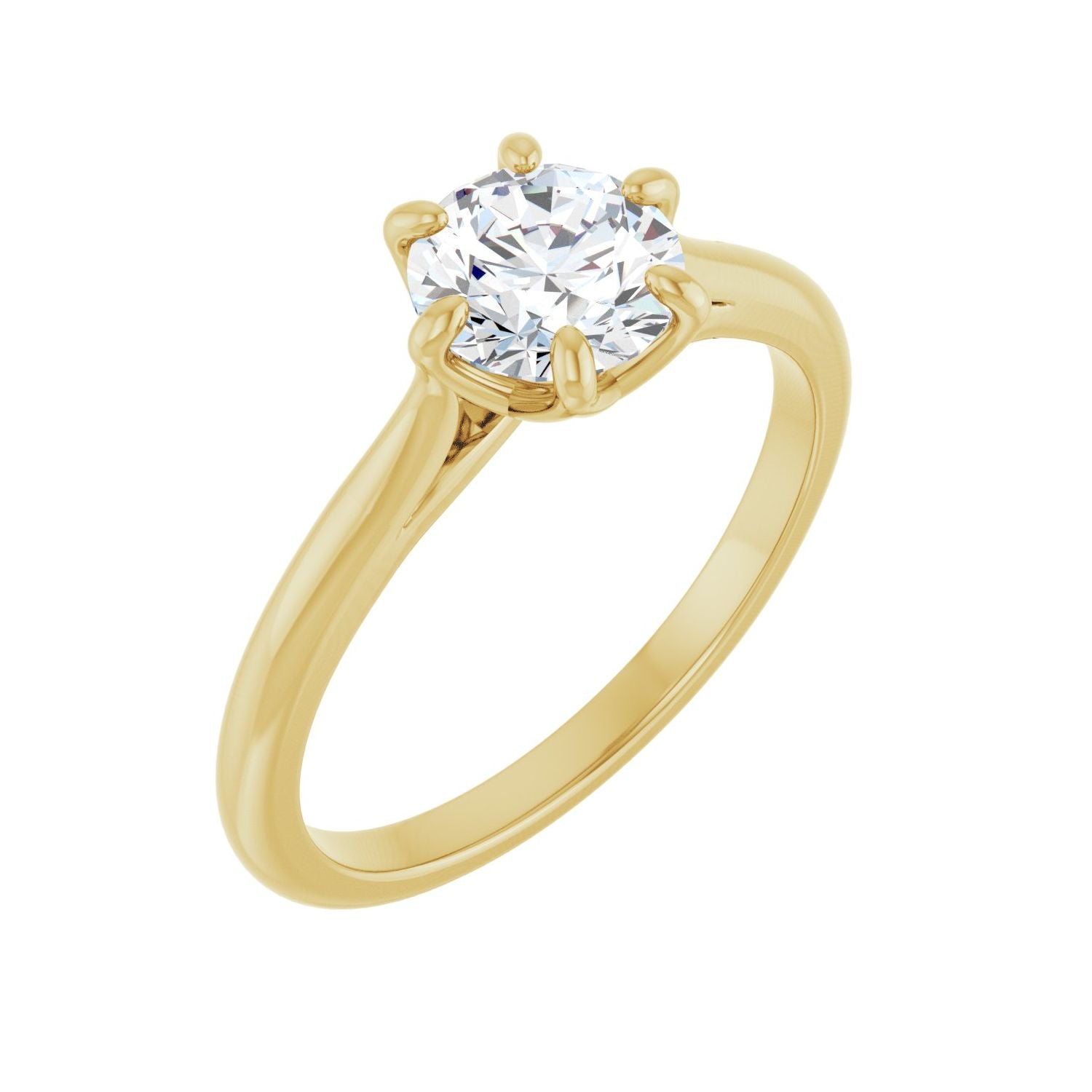 Elodie — Round center, yellow gold