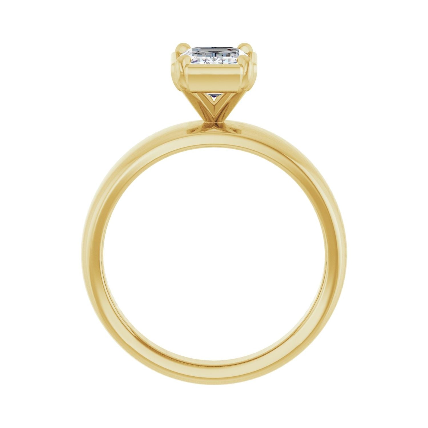 Keswick — Emerald center, yellow gold