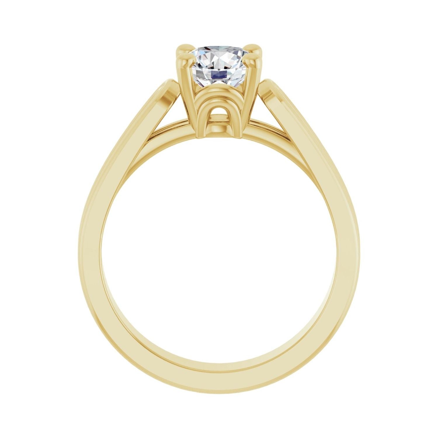 Atlantis — Round center, yellow gold