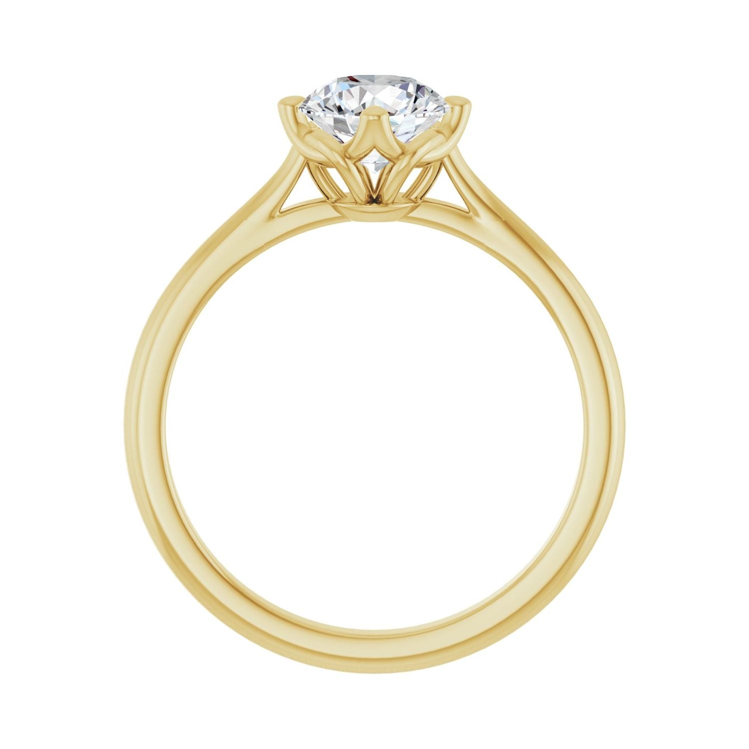 Mayfair — Round center, yellow gold