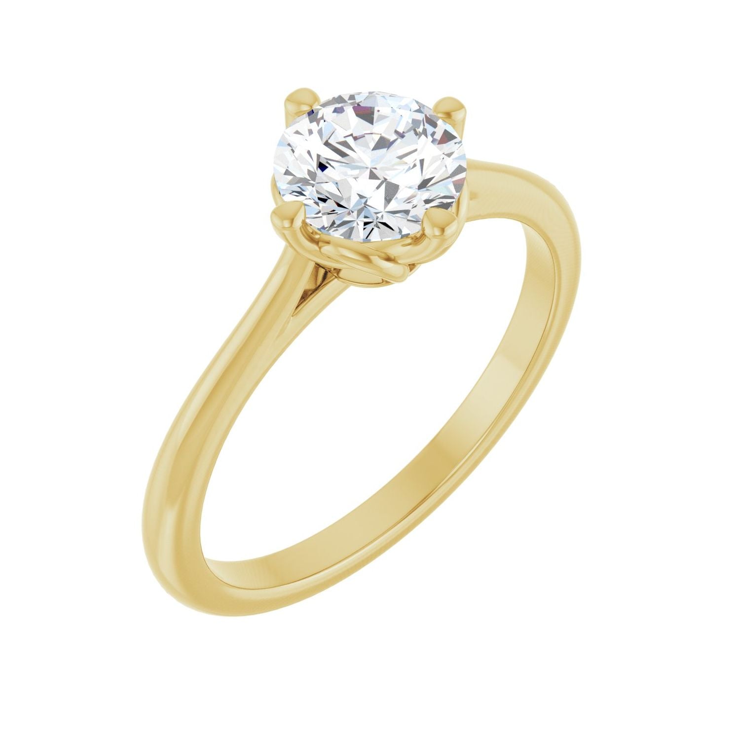 Mayfair — Round center, yellow gold