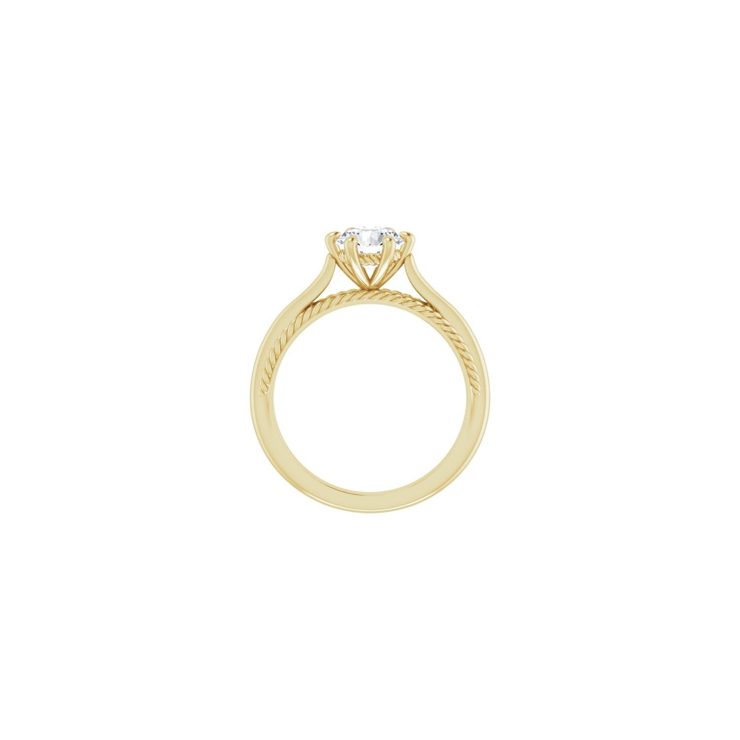 Wonderful — Round center, yellow gold
