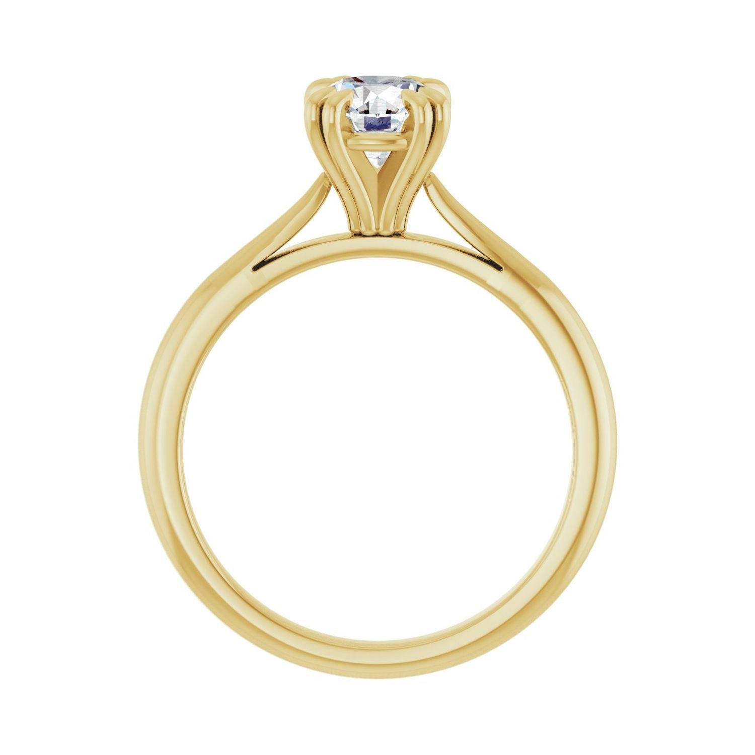Charleston — Round center, yellow gold