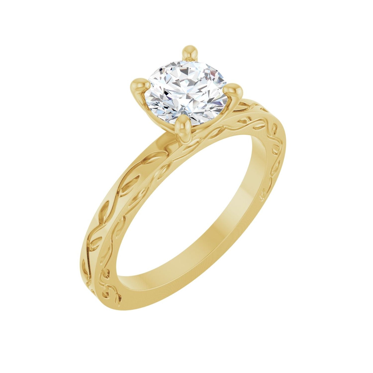 Benvenuto — Round center, yellow gold