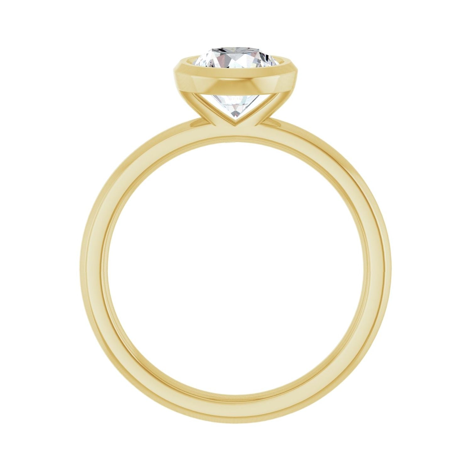Snapdragon — Round center, yellow gold