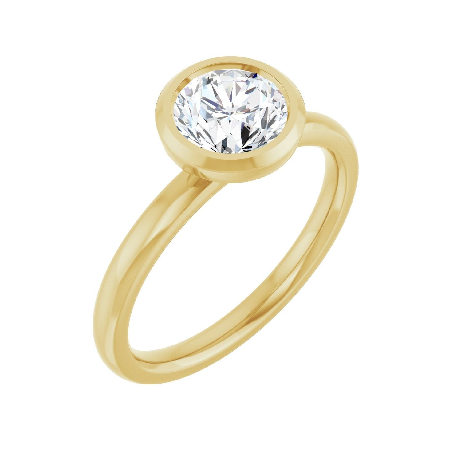 Snapdragon — Round center, yellow gold