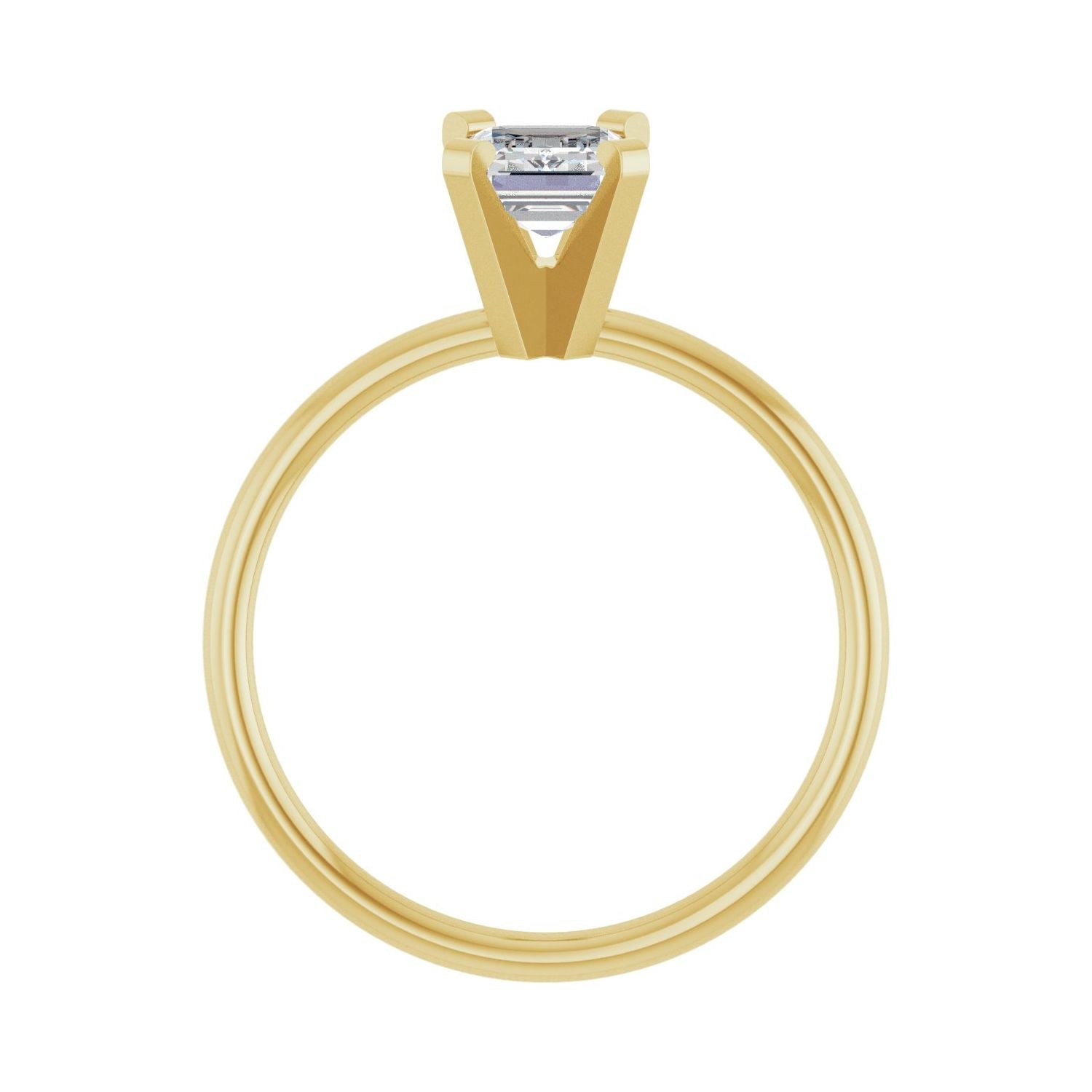 Narnia — Emerald center, yellow gold