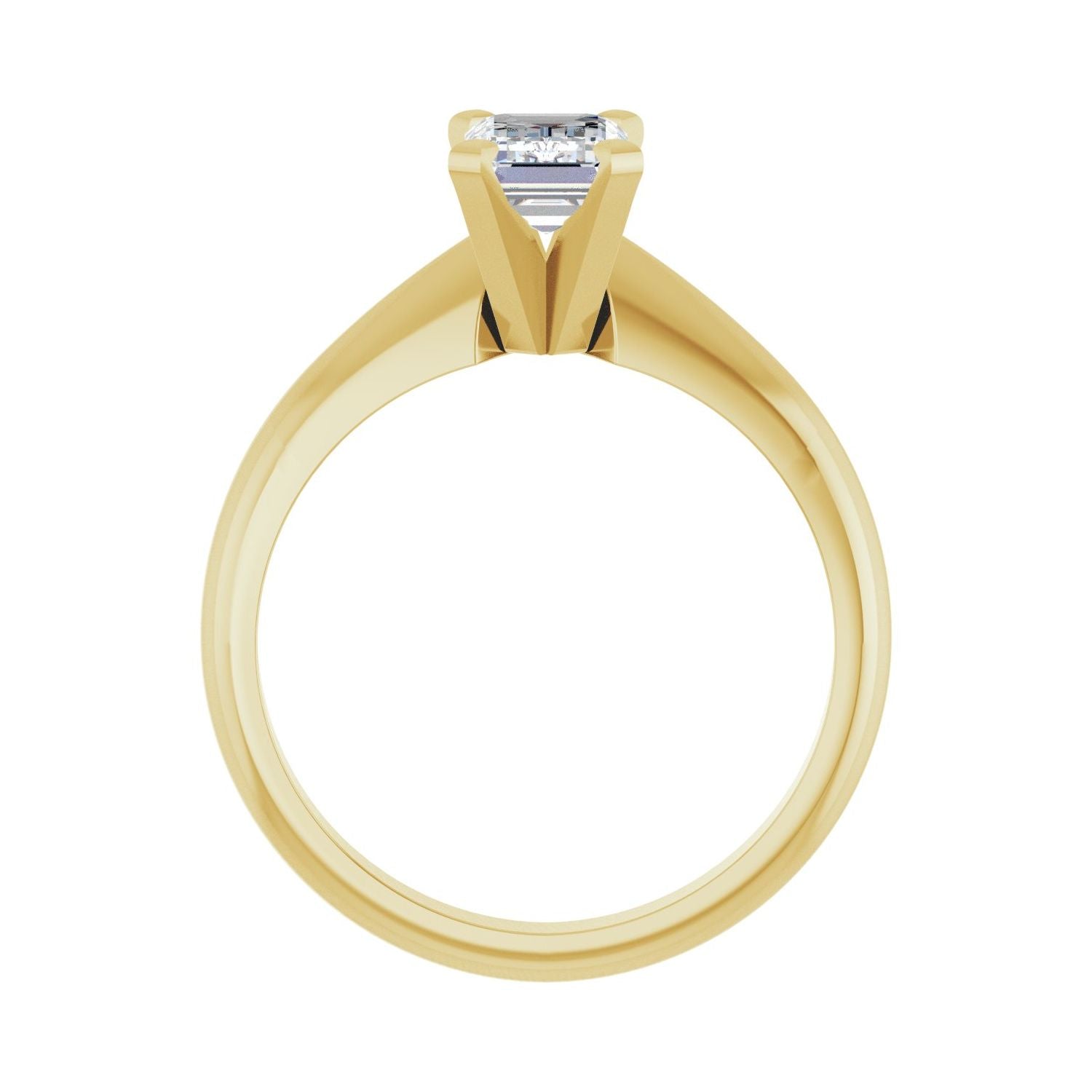 Catalina — Emerald center, yellow gold