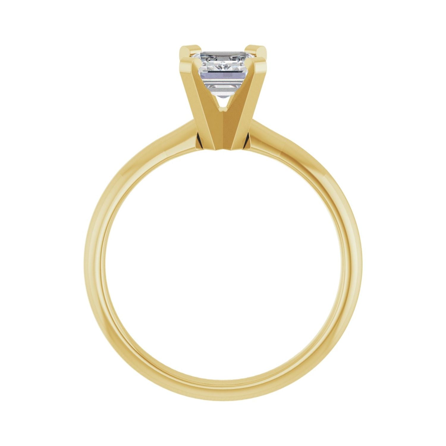 Fantasia — Emerald center, yellow gold