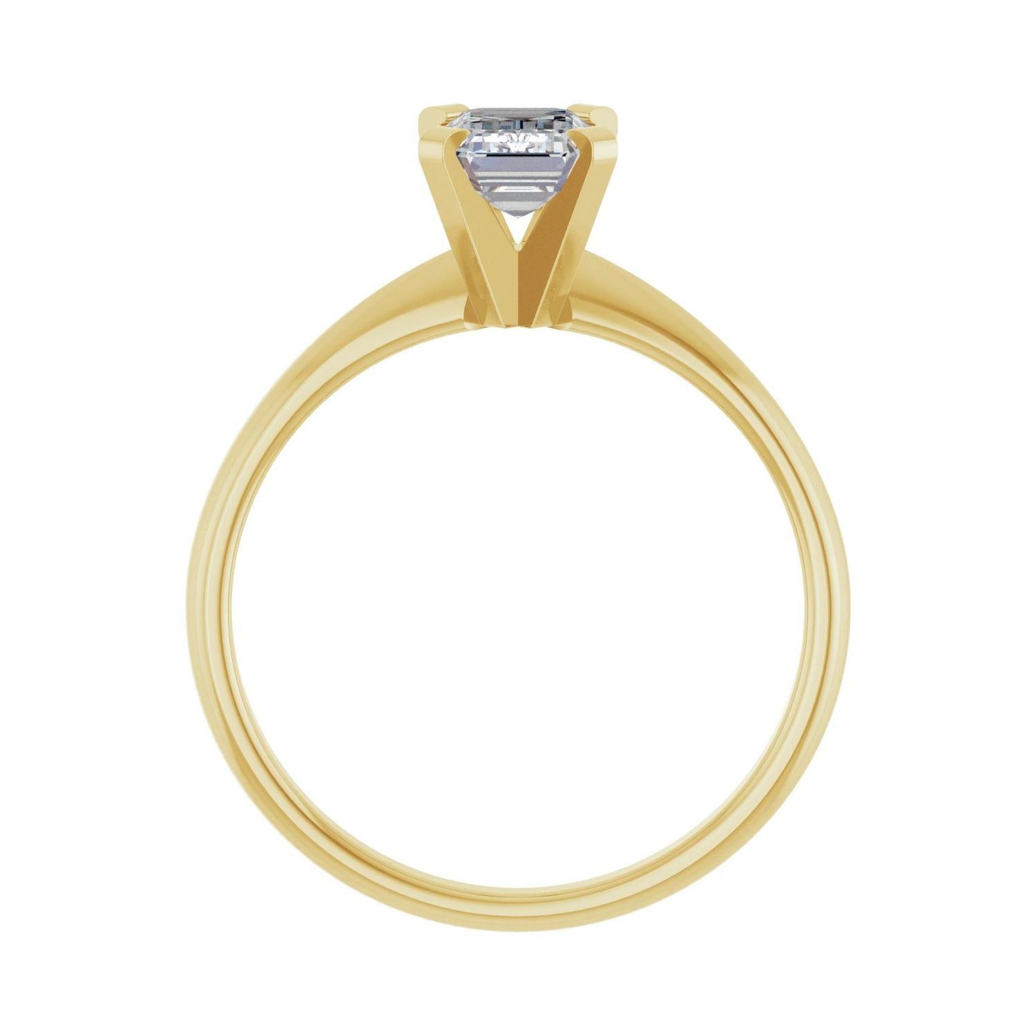 Vancouver — Emerald center, yellow gold
