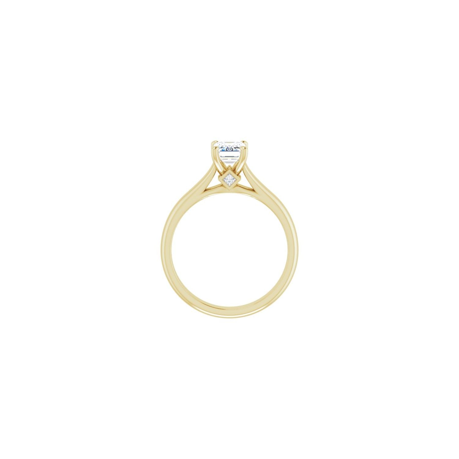 Stellar — Emerald center, yellow gold