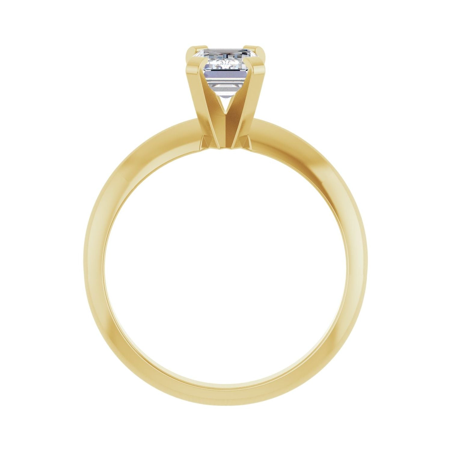 Riva — Emerald center, yellow gold