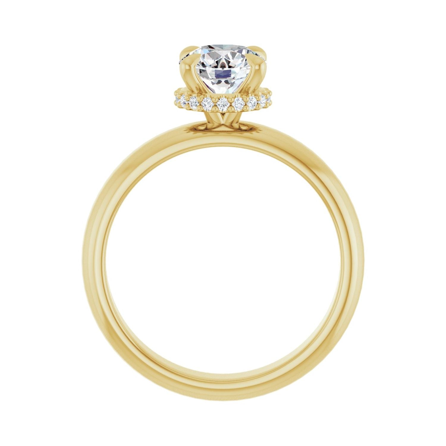 Opulent — Round center, yellow gold