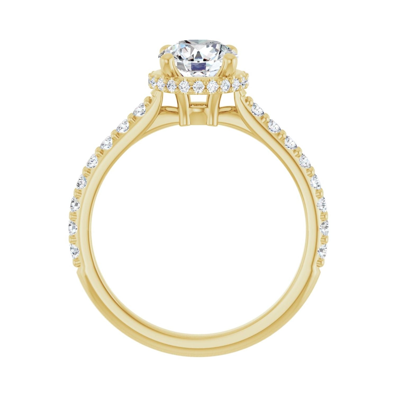 Ballata — Round center, yellow gold