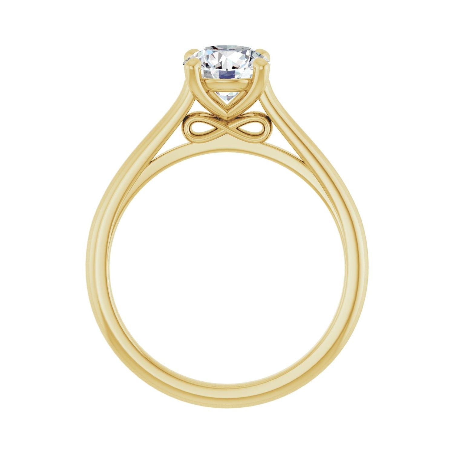 Prelude — Round center, yellow gold